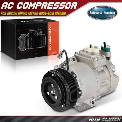 A/C Compressor with 6-Groove for Suzuki Grand Vitara 2009-2013 Kizashi 2010-2013 - Image 1 of 4