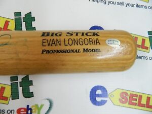 Evan Longoria Autographed Rawlings Adirondack Pro Bat  With COA
