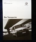 Vw Bus T5 Transporter Preisliste, Modelljahr 2007,     Alle Ausführungen