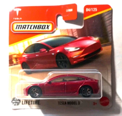 Matchbox - Tesla Model 3 - OVP - 2025 - #004/125 - MB1448 - Bild 1 von 2