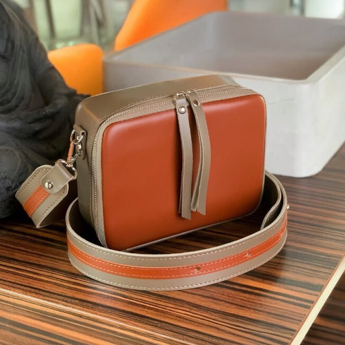 COACH Borsa a mano da donna in pelle marrone tracolla borsa a tracolla mini tote laidies borsetta