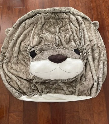 NWT Pottery Barn Teen Otter Anywhere Beanbag Slip Cover 3D Large - Image 1 of 4