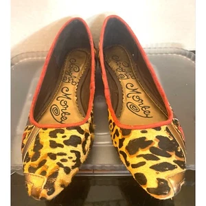 Naughty Monkey Womens Ballet Flats Leopard Print sz 8.5 M - Picture 1 of 10