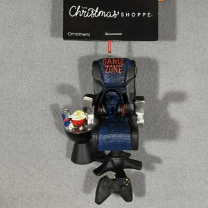 New The Christmas Shoppe Gamer Zone Chair Ornament Holiday PC Console Gaming - Picture 1 of 6