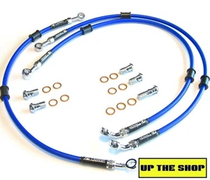 SUZUKI DL650 V-STROM 2004-07 VENHILL F&R s/steel braided brake line set Race - Picture 1 of 3