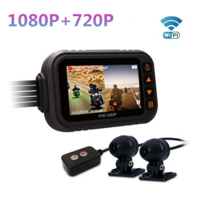 Motorcycle Dash Cam 1080P DVR Camera Waterproof Video Cycling Recorder Camcorder - Image 1 of 4
