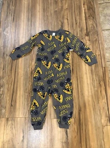 Arizona Jean Co Boys Union Suit Pajamas Pizza 4/5 - Picture 1 of 7
