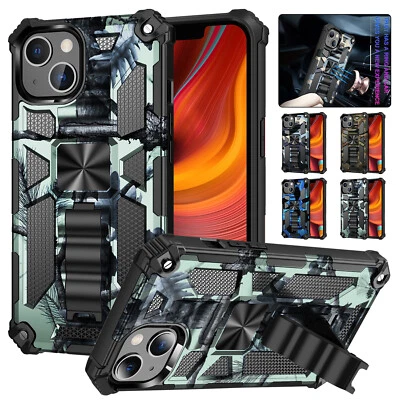 For iPhone 15 Pro Max 14 13 Plus 12 Pro Max Rugged Heavy Duty Armor Hard Case - Imagem 1 de 4