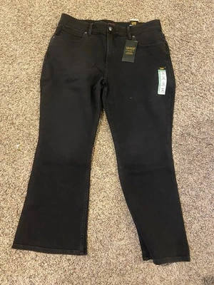 Lee Womens Black Bootcut Leg Jeans Ultra Lux Comfort Mid Rise Size 18 NWT - Image 1 of 4