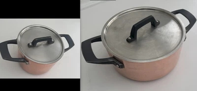 2x SPRING Switzerland Culinox Gourmet Kupfer Topf ∅ 20 / ∅ 15 cm  - Bild 1 von 4