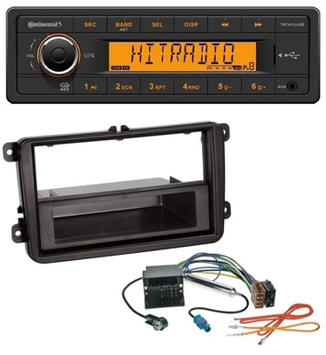 Continental 1DIN USB AUX MP3 Autoradio für VW Amarok, Beetle, EOS (ab 06) - Bild 1 von 4
