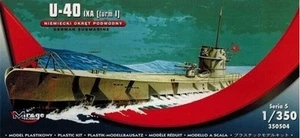 Mirage Hobby 350504 1/350 Scale WW2 German U Boat U-40 IXA Model Kit - Picture 1 of 1