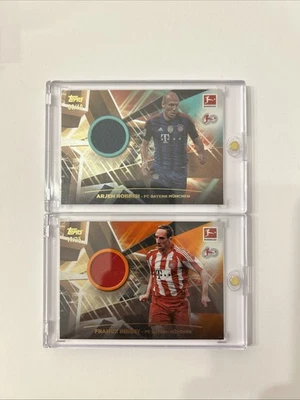 Topps 60 Jahre Bundesliga Relic Cards Franck Ribery/25 Arjen Robben/40 - Bild 1 von 2