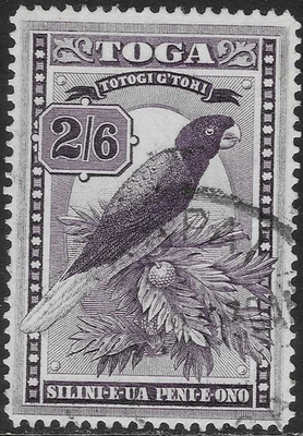 TONGA 1942-49. 2/6d.  DEEP PURPLE, FINE USED.  SG. 81.     (E512) - Image 1 of 2