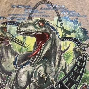 Camiseta sin mangas Universal Studios Timbre Jurassic World Velocicoaster Adulto XS - Imagen 1 de 8