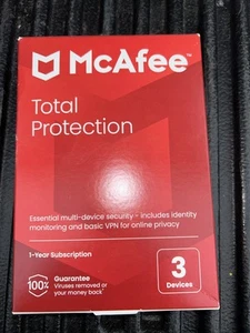 McAfee Total Protection for 3 Users Windows/Mac/Android/iOS/ChromeOS Product Key - Picture 1 of 3