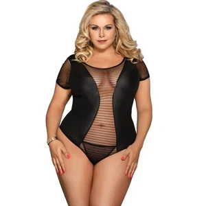 SUBBLIME - QUEEN PLUS FETISH SHORT SLEEVE TEDDY - Foto 1 di 1
