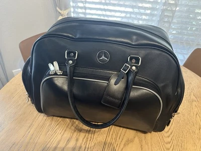 Bolsa de viaje Mercedes-Benz, bolsa de lona, imitación cuero, negro, varios compartimentos Foto 1 de 4