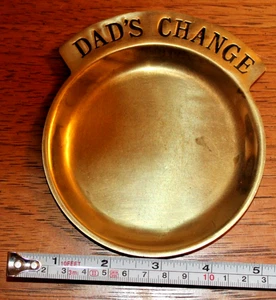 Vintage Change Dish Trinket Catch-all Dad's Change 6 inch Russ Berrie & Co 1970s - Picture 1 of 3