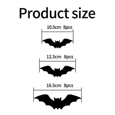 2025 Halloween 3D Lighted Bat Wall Hanging PVC Decor with Purple LED Glow - Image 1 of 3