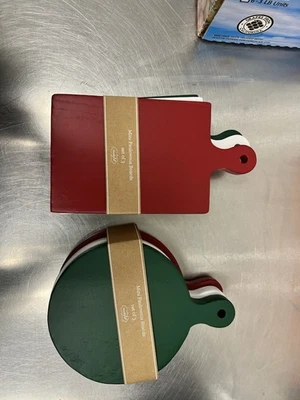 Juegos de tableros de Navidad circulares y rectangulares Mud Pie NUEVO Foto 1 de 4