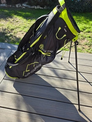 Bolsa de golf de pie Sun Mountain SLX - negra y amarilla neón - transporte ligero Foto 1 de 4