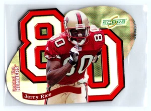 1999 Score Supplemental Behind The Numbers Insert #BN14 Jerry Rice HOF /1000 - Picture 1 of 2