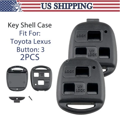 2 Repuestos Para Lexus RX350 2007 2008 2009 Mando a Distancia Llavero Carcasa Estuche Foto 1 de 4