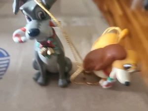 Grolier Disney Lady & the Tramp Figur Ornamente Set Vintage Sammlerstück A381 - Bild 1 von 7