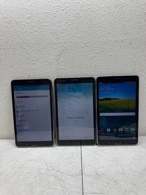 Lot Of 3 Samsung Galaxy Tab 4 SM-T337V 16GB Wi-Fi+LTE(Verizon 8" Tablet-Black X3 - Image 1 of 4
