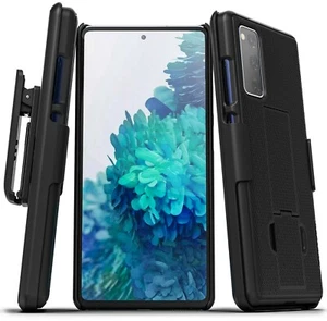 For Samsung Galaxy S20 FE Belt Clip Case, Slim Cover with Holster - Black - Picture 1 of 6