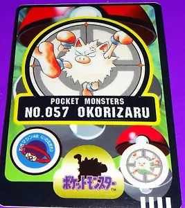Carta Pokemon 1997 Primeape Bandai Sealdass - Foto 1 di 1