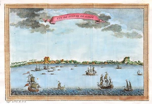 SRI LANKA "Vue de pointe de Galle" 1740-60 N. BELLIN ORIGINAL ANTIQUE MAP - Picture 1 of 5