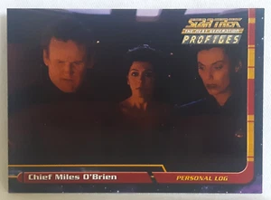 SKYBOX STAR TREK NEXT GENERATION PROFILES CARD 8 CHIEF MILES O'BRIEN EXCELLENT - Picture 1 of 2