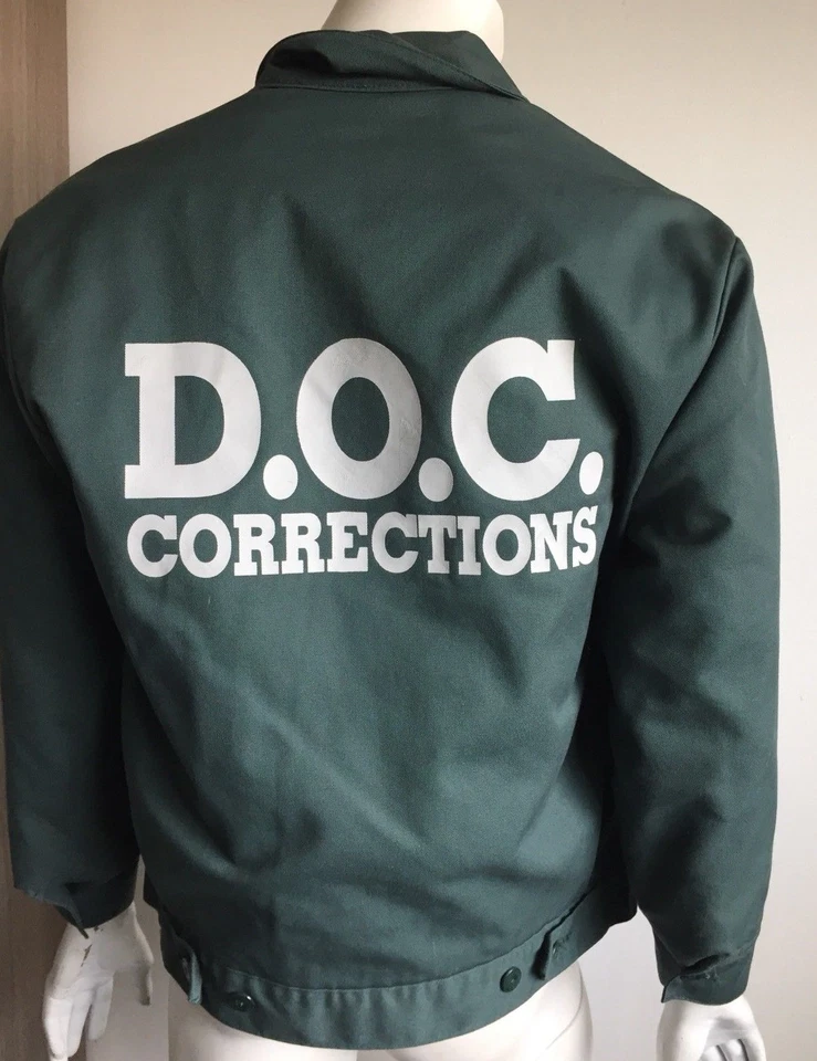Departamento de Correcciones DOC Guardia de Prisioneros Dickies Azul-Gris Disfraz Chaqueta Foto 1 de 4