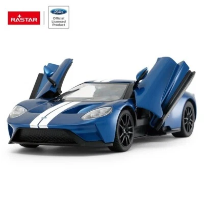 1/14 Rastar Ford GT RC Car Blue - Image 1 of 3