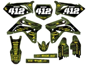 2007 RMZ 450 APACHE Green Senge Graphics Kit Compatible with Suzuki - Picture 1 of 10