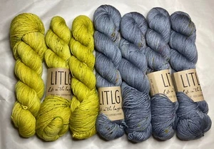 Leben im langen Gras Sport Garn 7 Knäuel Tapete Pullover Strickset/100 % Wolle - Bild 1 von 4