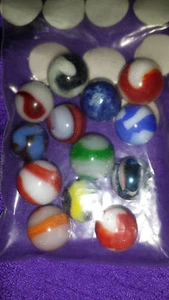CORKSCREW AKRO AGATE AND MORE MARBLES ( 13 ) 3 USED , 10 EX. FINE +++ - Picture 1 of 3