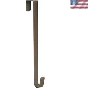 15" Wreath Hanger for Front Door,Sturdy Steel Wreath Door Hanger,Over The Doo... - Picture 1 of 3