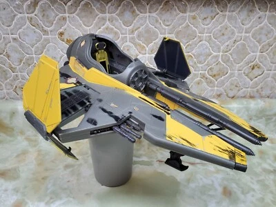 Hasbro Star Wars Anakin Skywalker Jedi Fighter Ship Starfighter 2004 incompleto  Foto 1 de 4