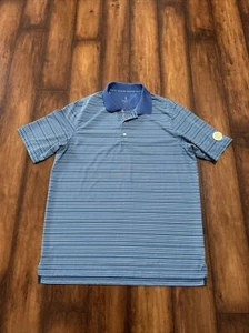 Bobby Jones Polo Shirt Mens Extra Large Blue Performance Golf Polo XL PGA - Picture 1 of 8