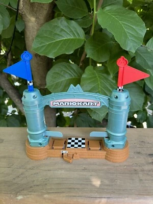 Hot Wheels Mario Kart Circuito Pista Repuesto Parque Finish Line Bandera Arco Foto 1 de 3