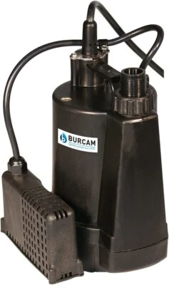 Burcam 1/4 HP Bomba Utilitaria 300507S Interruptor Electrónico Sumergible*PARA REPUESTOS*FUNCIONA Foto 1 de 4