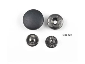 15 Sets 10mm Matt Black Snap Fastener Popper Press Stud Sewing Leather Clothing - Picture 1 of 1