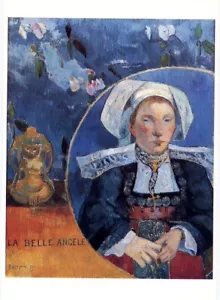 POSTAL Paul Gauguin•La Belle Angele 1889•Museo de Orsay - Imagen 1 de 1