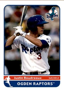 2012 Ogden Raptors Grandstand #2 Justin Boudreaux Prairieville Louisiana LA Card