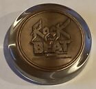 Rare ROCK THE BEAT Medallion in Glass PROMO Paperweight 13.5 oz.