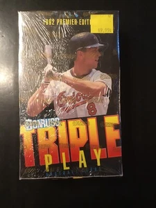 1992 PREMIER EDITION DONRUSS TRIPLE PLAY BASEBALL CARDS - FACTORY SEALED BOX - Picture 1 of 2