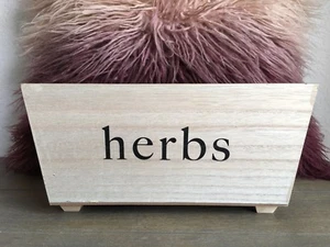 Target Herbs Wood Planter Box Flower Box Rustic NEW - Picture 1 of 2